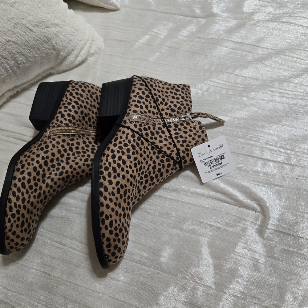 Leopard Print Ankle Boots By Arizona Jean Co. Size 8 NWT!! - Picture 5 of 5